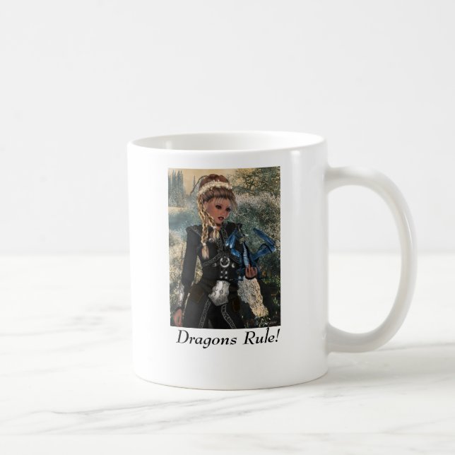 Winter Dragon of Stonewood Coffee Mug (Right)