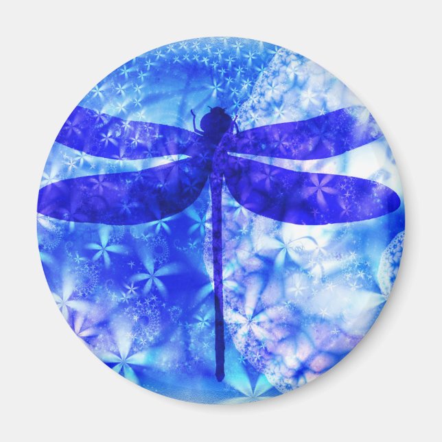 Winter Dragonfly Magnet (Front)