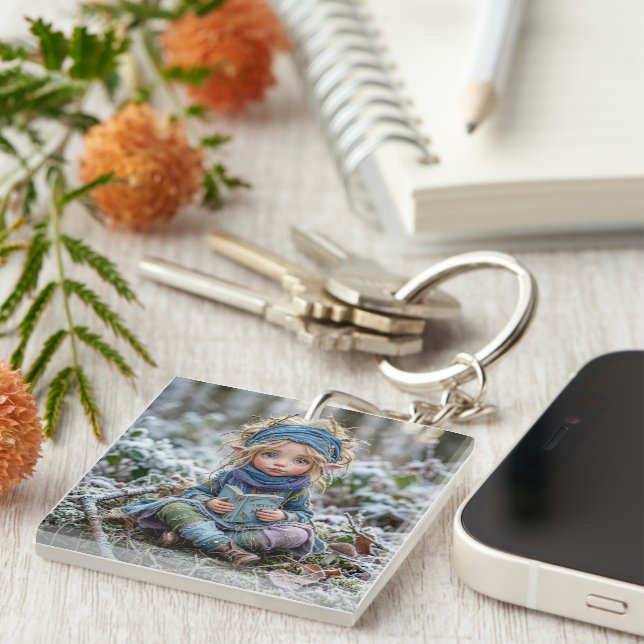 Winter Elf Keychain (Front Right)