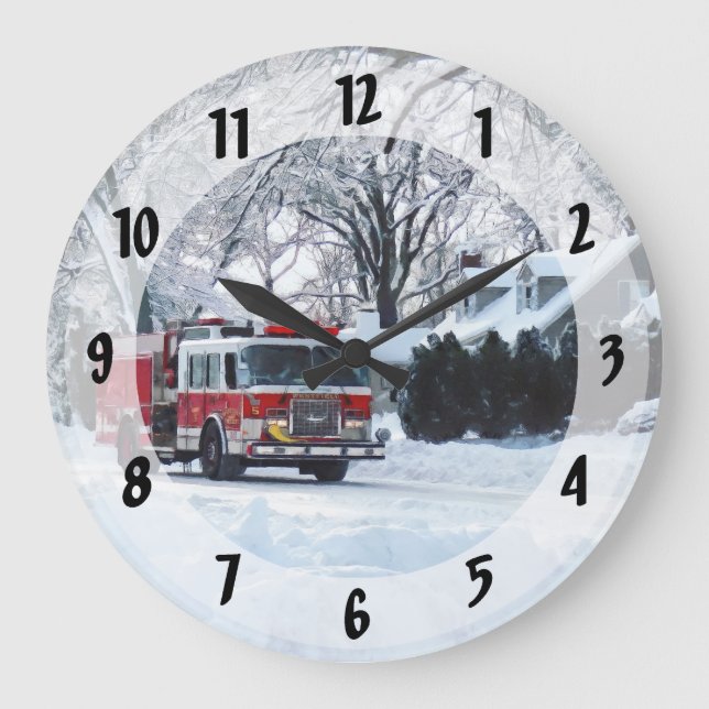Winter Emergency Large Clock (Front)