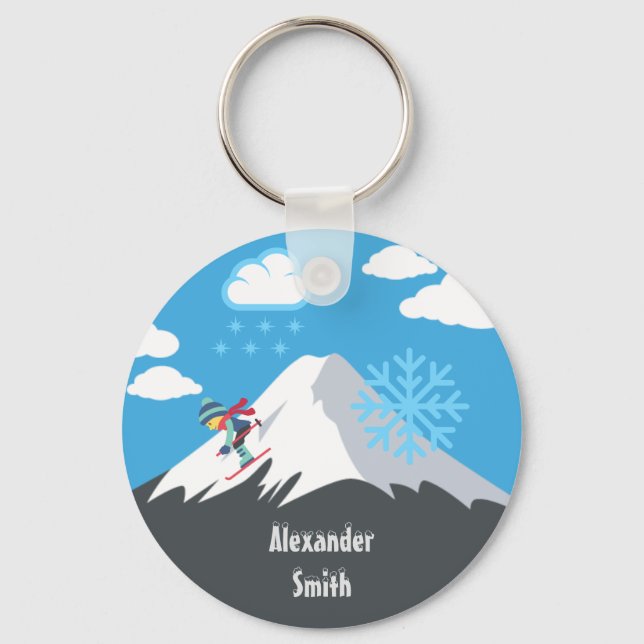 Winter Emojis Keychain (Front)