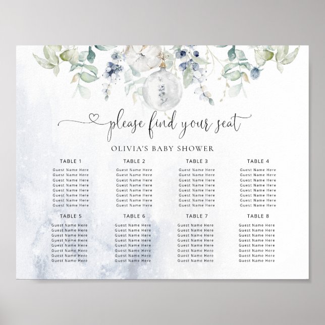 Winter eucalyptus seating chart (Front)