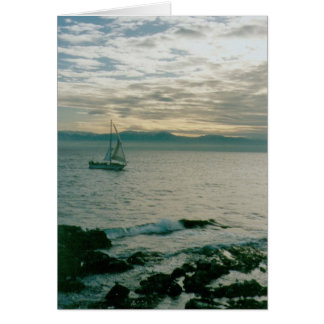 Winter Evening Sail on the Pacific Coast