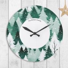 Winter Evergreen Forest Snow Trees Personalized