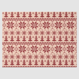 Winter Fair Isle Tissue Paper