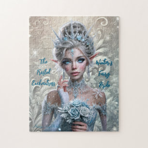 Winter Fairy Bride Magical Winter Wonderland Jigsaw Puzzle