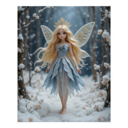 Winter Fairy Enchantment Poster