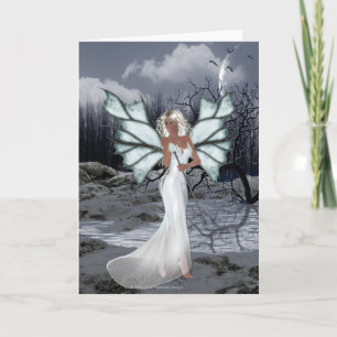 Winter Fairy Fantasy Greeting Card