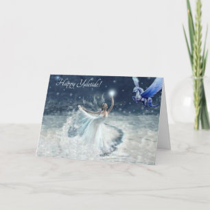 winter fairy Pegasus Holiday Card