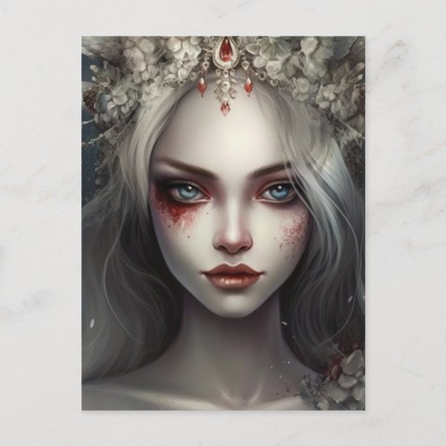 Winter Fairy Queen Postcard (Front)