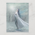 winter fairy snow postcard<br><div class="desc">Wishing your home is
filled with all the joy, 
love,  & magic of
the season!</div>