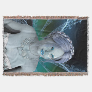 Winter Fairy Throw Blanket