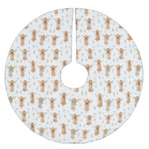 Winter Fairytale Neutral Colors Tree Skirt