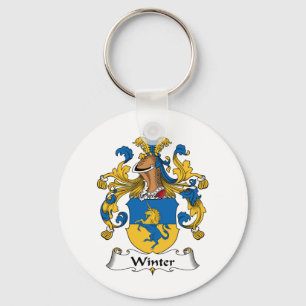 Winter Family Crest Keychain