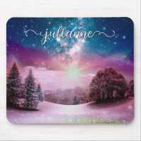 Winter Fantasy Starry Landscape with Name