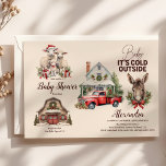 Winter Farm Animals Christmas Baby Shower Invitation<br><div class="desc">Invite your loved ones to a cozy and charming celebration with our "Woodland Winter Christmas" Baby Shower Invitation. Designed to capture the serene beauty of a winter forest and the festive spirit of Christmas, this invitation is perfect for a heartwarming baby shower. Features: Enchanting Design: The invitation features a picturesque...</div>