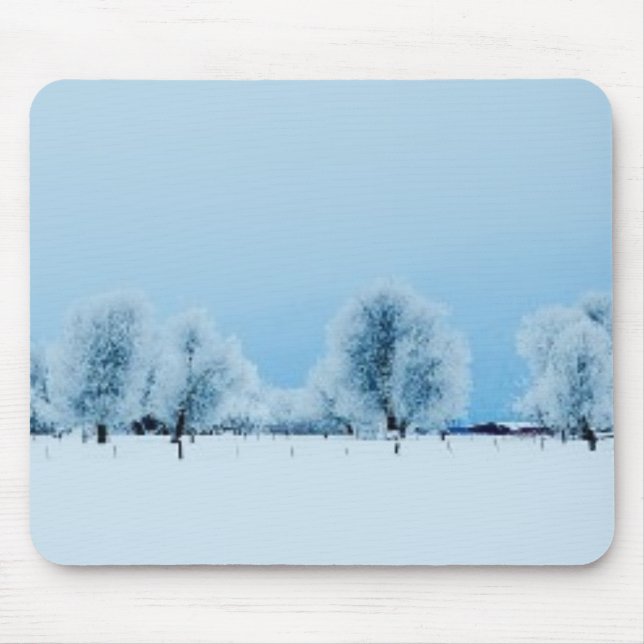 Winter Farm Mouse Pad (Front)