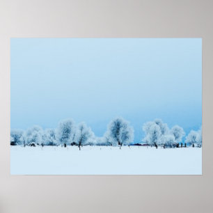 Winter Farm Poster