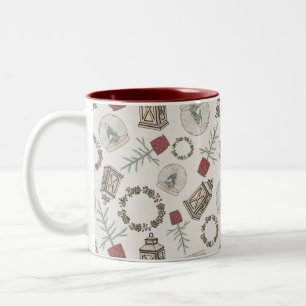 Winter Farmhouse   Two-Tone Coffee Mug