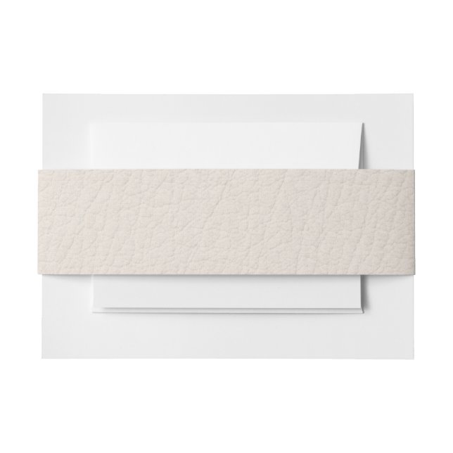 Winter Faux Leather Belly Band Invitation Belly Band (Front Example)