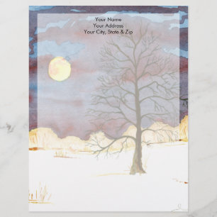 Winter Field Letterhead