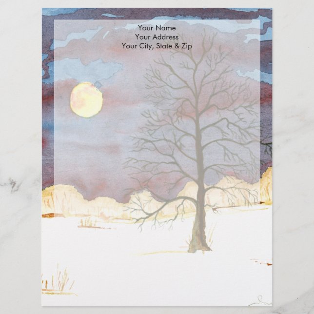 Winter Field Letterhead (Front)