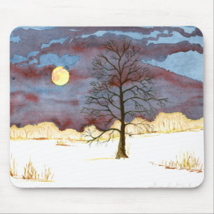 Winter Field Mouse Pad