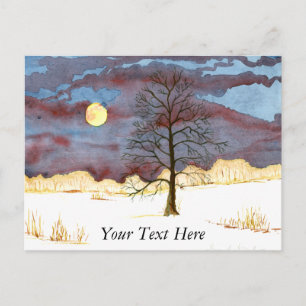 Winter Field Postcard
