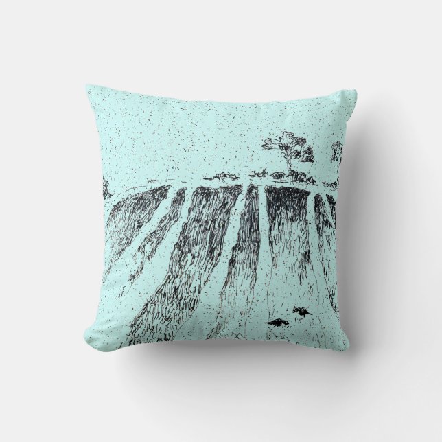 Winter Fields by Alexandra Cook Throw Pillow (Front)