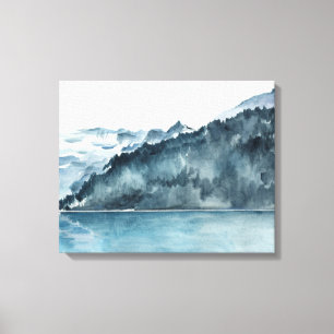 Winter Fjords Canvas Print