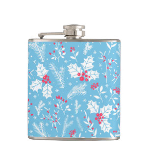 Winter flora 2 hip flask