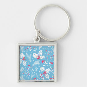 Winter flora 2 keychain
