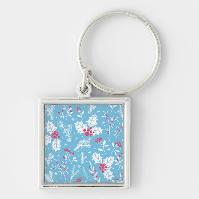Winter flora 2 keychain (Front)