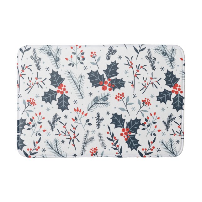 Winter flora bath mat (Front)