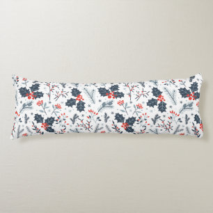 Winter flora body pillow