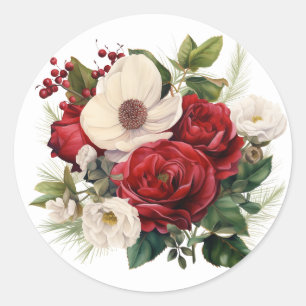 Winter Floral Bouquet Stickers