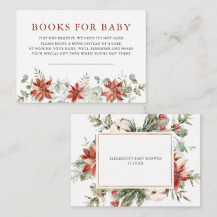 Winter Floral Greenery   Book Request Enclosure Card