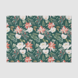 Winter Floral   Holiday Tissue Paper