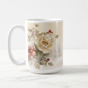 Winter Floral Snowman Mug