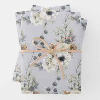 Winter Florals Wrapping paper