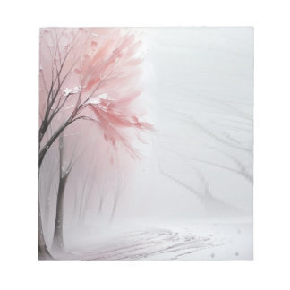 Winter Flower Tablet Notepad