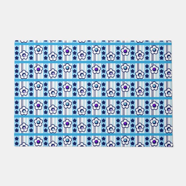 Winter Flowers Doormat (Front)