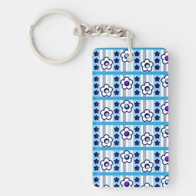 Winter Flowers Keychain (Front)
