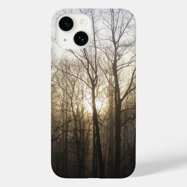 Winter Fog Sunrise Nature Photography Case-Mate iPhone Case (Back)