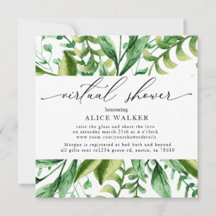 Winter Foliage douche virtuelle Invitation