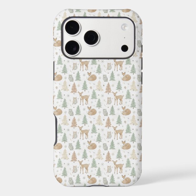 Winter Forest Animals Seamless Pattern (Back)