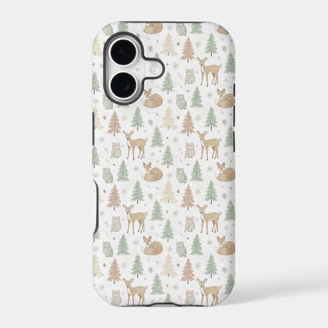Winter Forest Animals Seamless Pattern (Back)