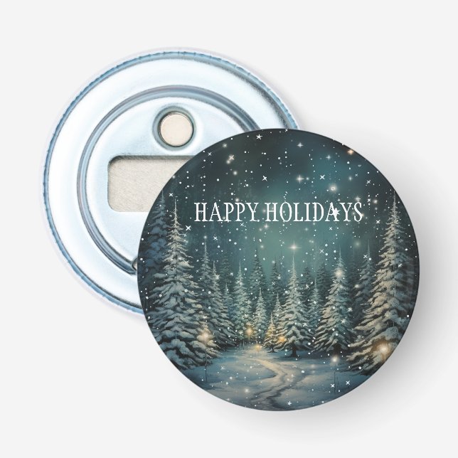 Winter Forest  Bottle Opener (Front)