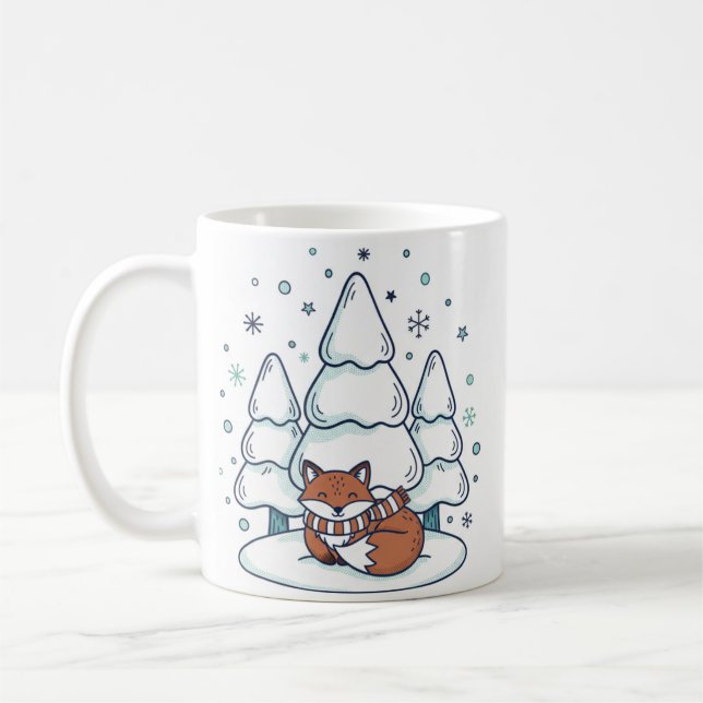 Winter Forest Ceramic Mug (11oz) (Left)