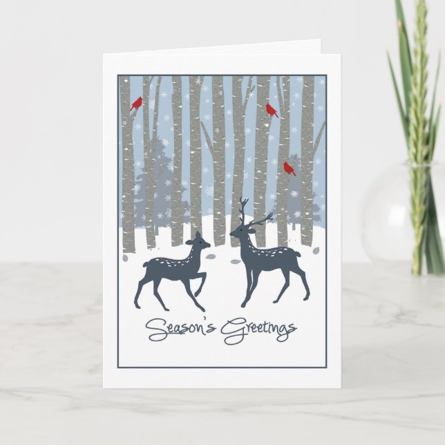 Winter Forest Christmas Card (Front)